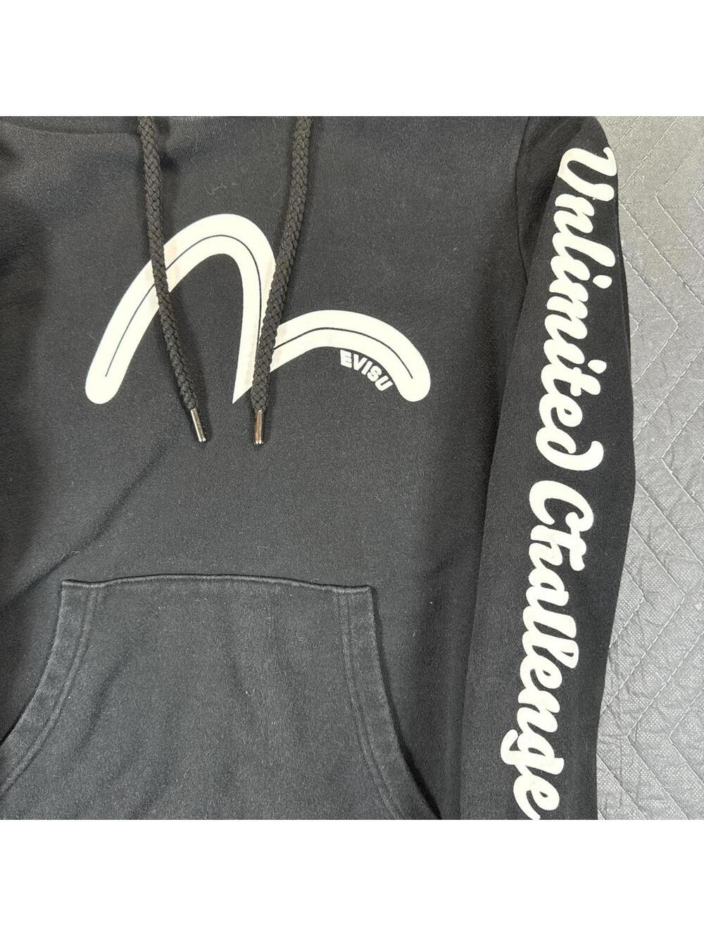 Evisu pullover hoodie womens small